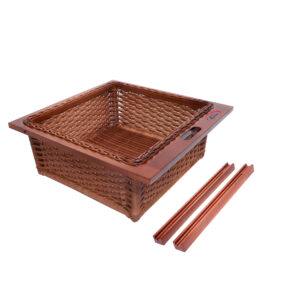 Wicker Basket For Modular Kitchen in Dark Brown Color