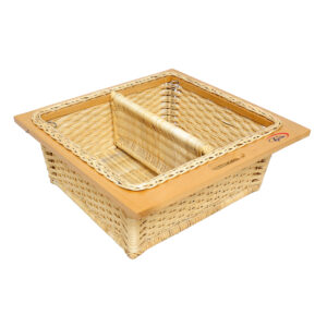 Wicker Basket for Modular Kitchen With One Partition